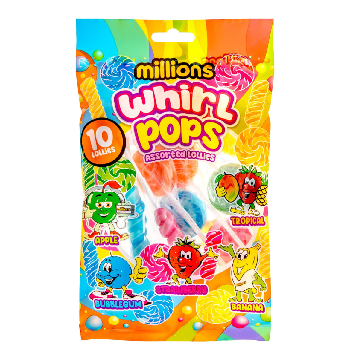 Million Whirl Pops 100g
