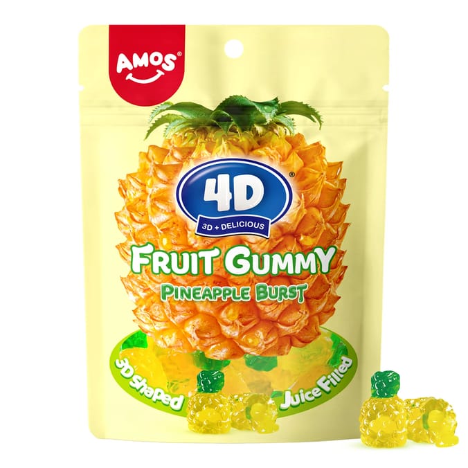 4D Fruit Gummy Pineapple Burst 65g