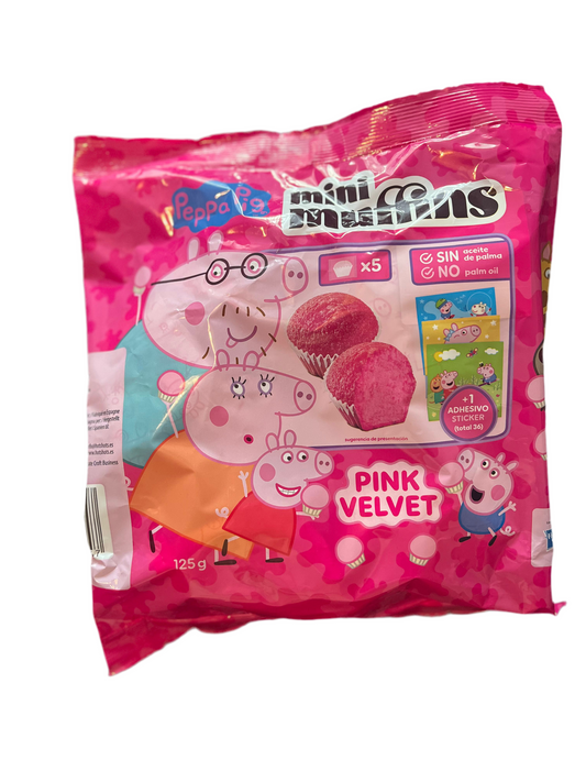 Peppa Pig Pink Velvet Mini Muffins