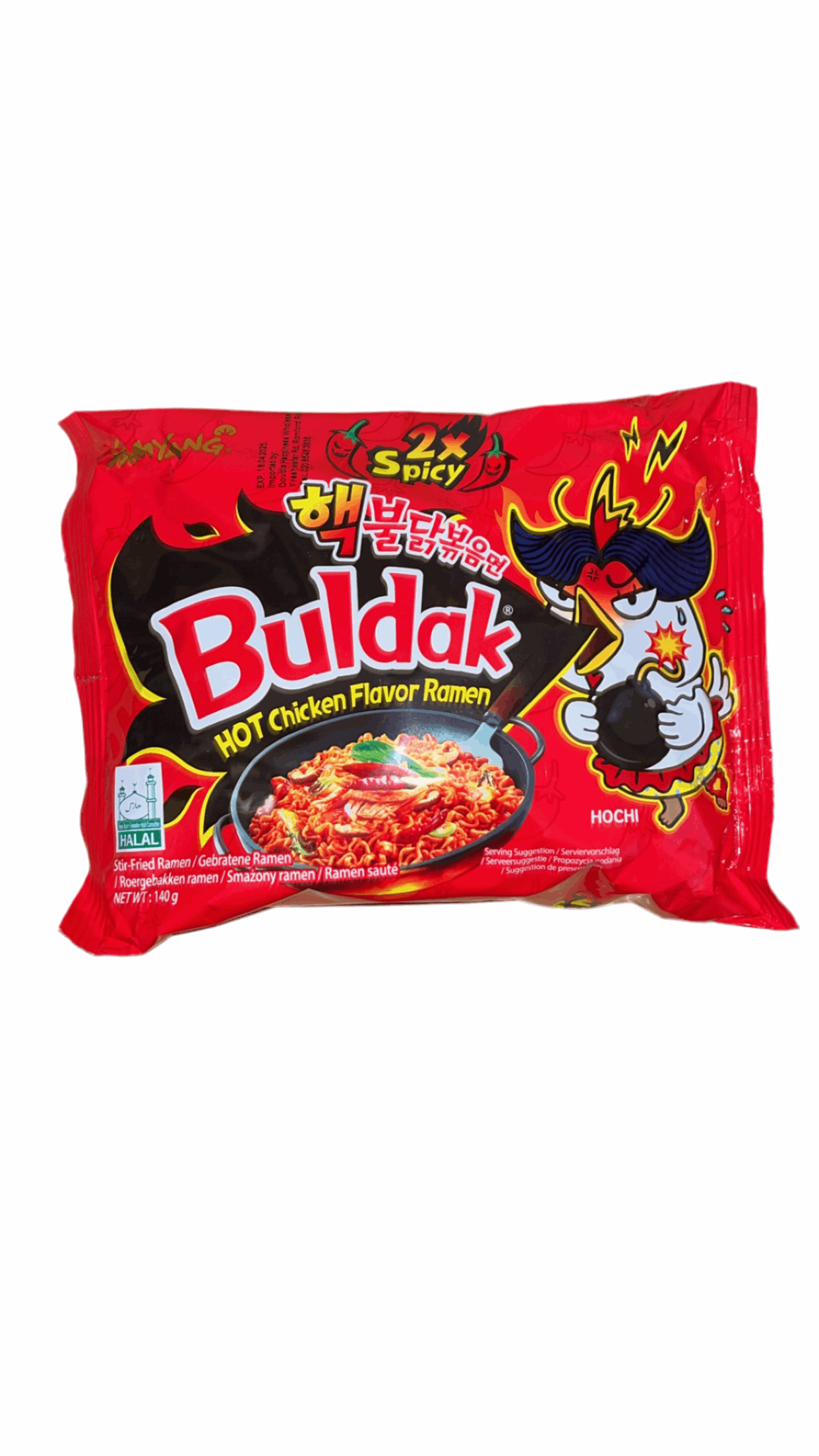 Buldak Hot Chicken Flavour Ramen (Halal, Korea)