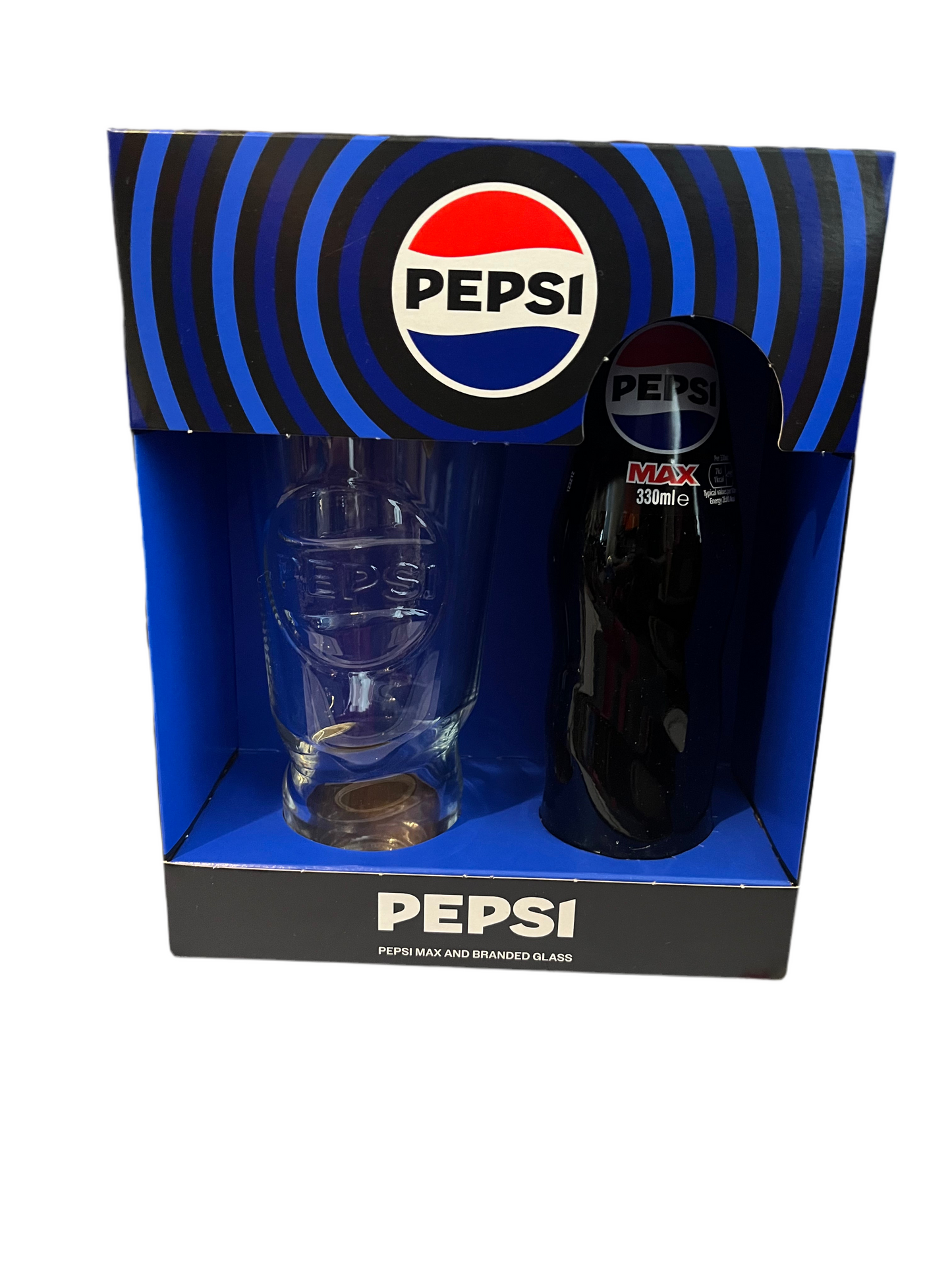 Pepsi Max and branded glass