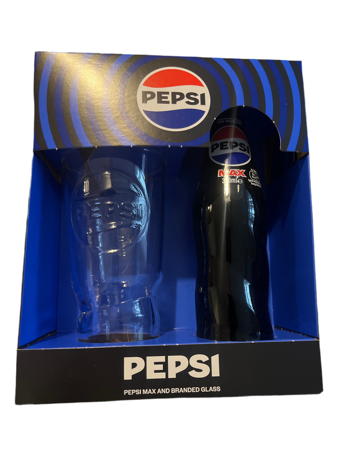 Pepsi Max and branded glass