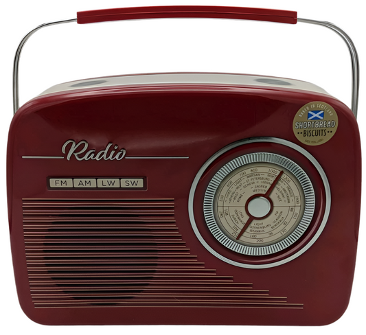 Scottish Shortbread Biscuits & Retro Radio Tin Assortment
