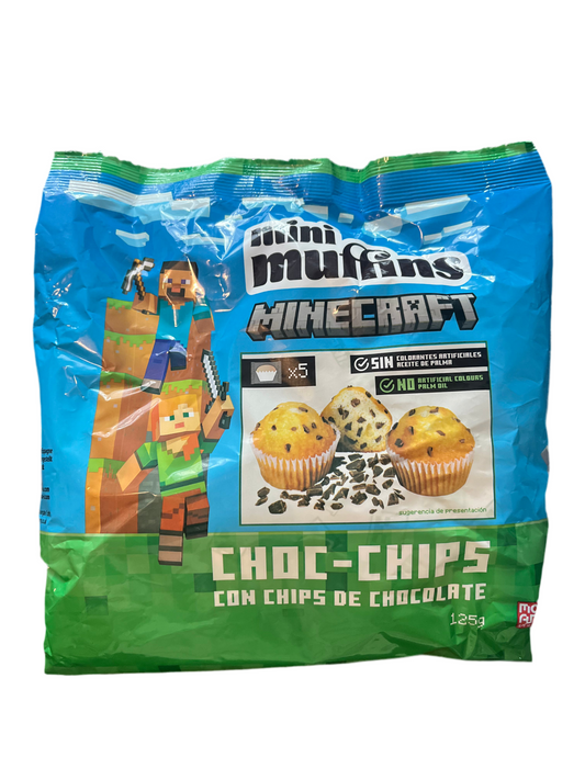 Minecraft Chocolate Chip Mini Muffins (5 pack)