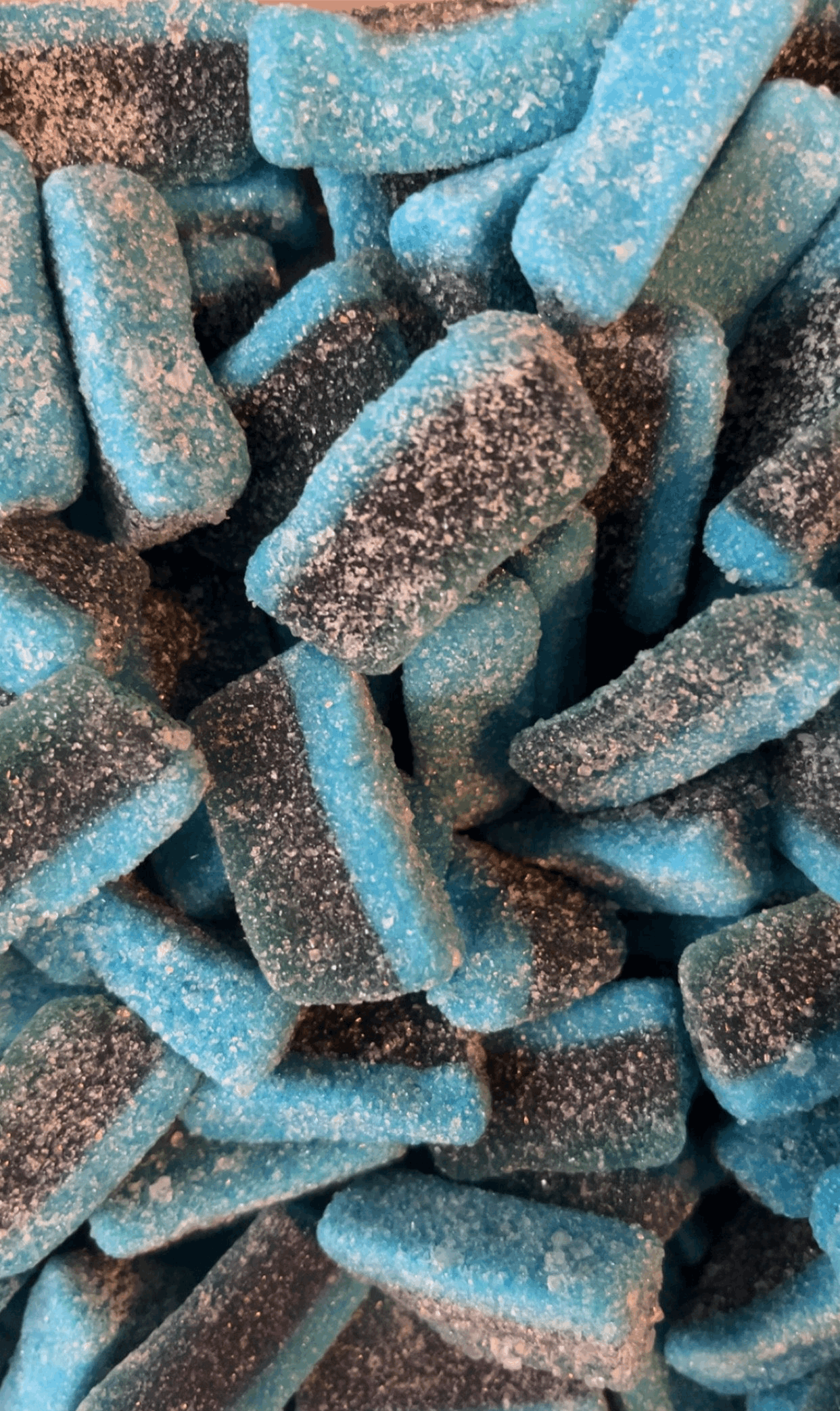 Fizzy Blue Raspberry Slices (Halal)