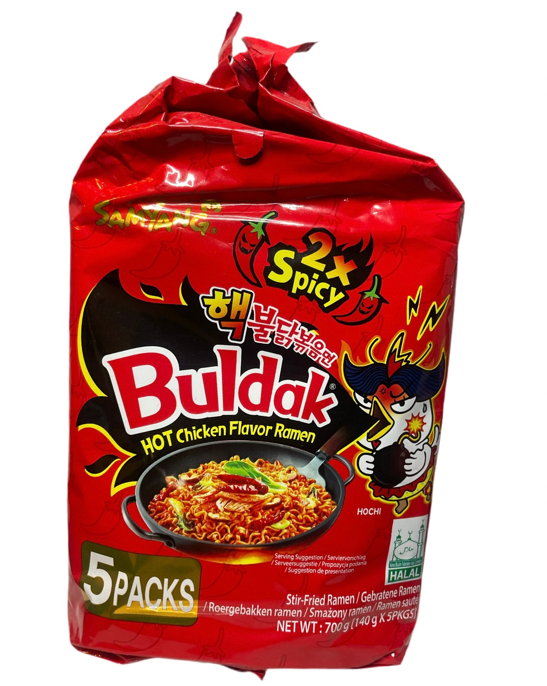 Buldak Hot Chicken Flavour Ramen 2x Spicy 5pack (Halal, Korea)