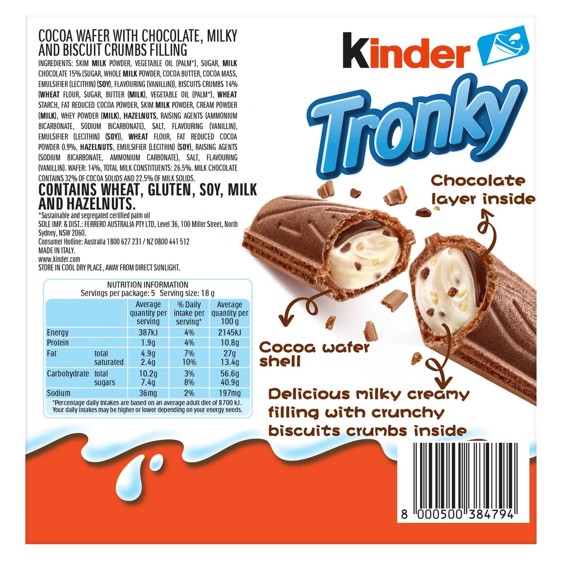 Kinder Tronky (Box of 5) 90g (France)