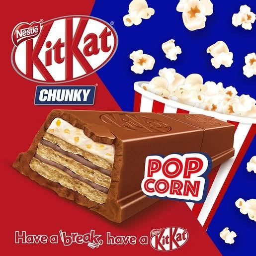 Kit Kat Chunky Popcorn (Canada) 48g BBF05/25