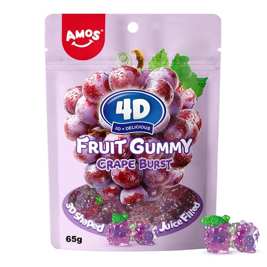 4D Fruit Gummy Grape Burst 65g