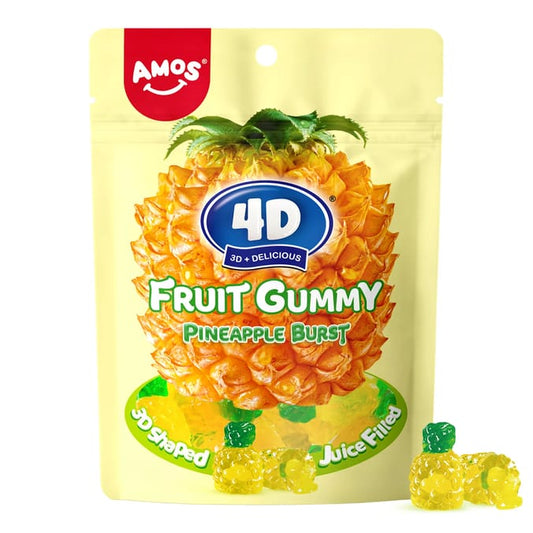 4D Fruit Gummy Pineapple Burst 65g