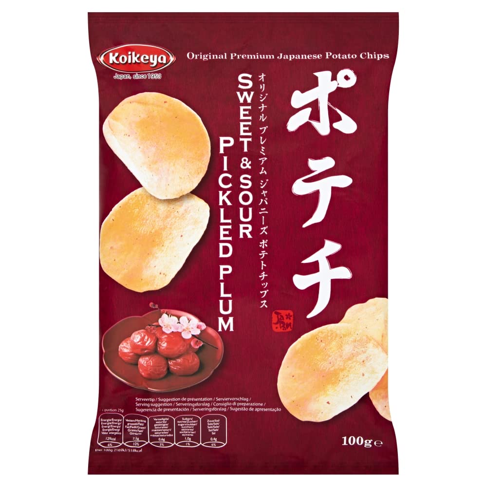 Koikeya Sweet & Sour Pickled Plum Potato Chips (Japan)